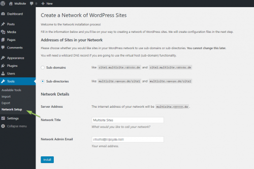 How To Install And Set Up A WordPress Multisite - MultilingualPress Docs